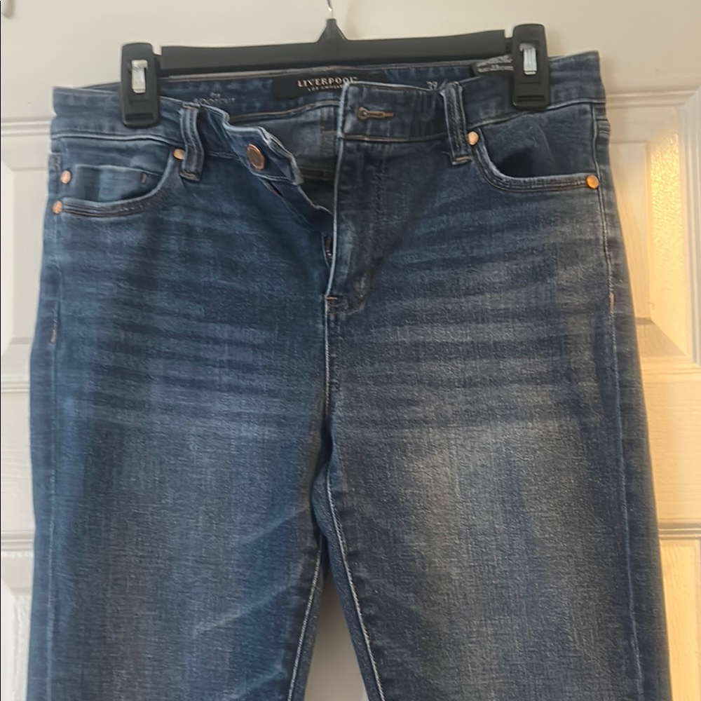 Liverpool Blue Skinny Jeans with Stretch